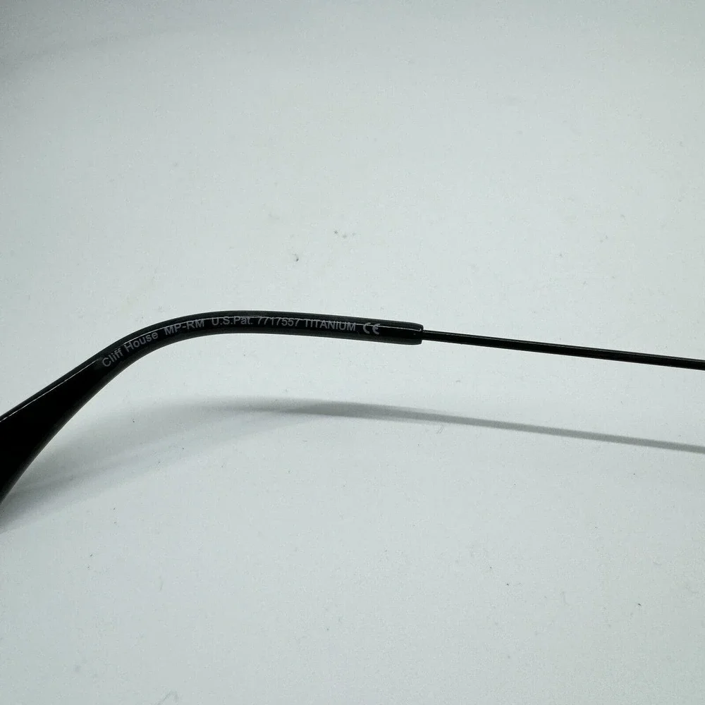 Maui‎ Jim CliffHouse MJ-247-02 Titanium Black Aviator Sunglasses Frames H10400